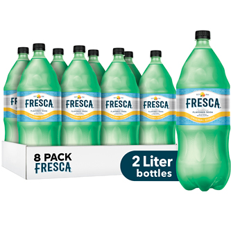 Fresca Sparkling Flavored Soda, Original Citrus, Plastic Bottles