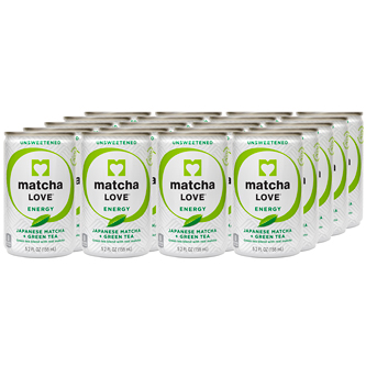 Ito En Matcha Love Tea, Energy, Unsweetened Japanese Matcha + Green Tea, Cans