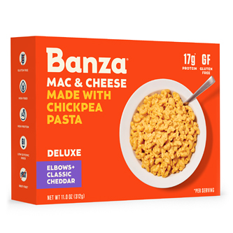 Banza Chickpea Pasta Mac and Cheese, Deluxe Classic Cheddar 