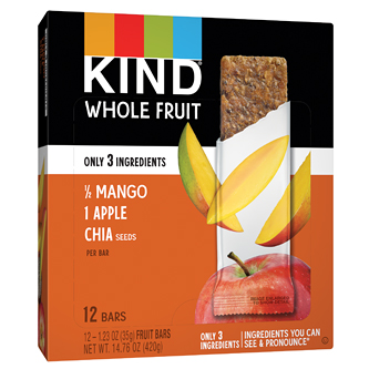 KIND Whole Fruit Bars, Mango, Apple, Chia
