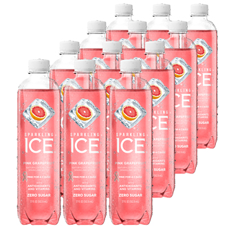 Sparkling Ice Sparkling Water, Pink Grapefruit, Plastic Bottles