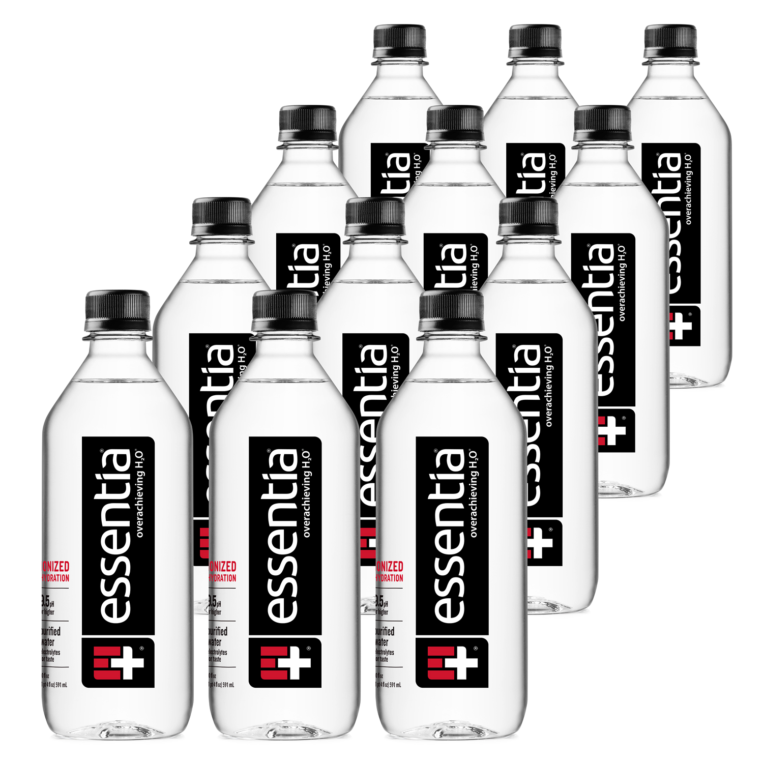 Essentia Alkaline Water, Plastic Bottles