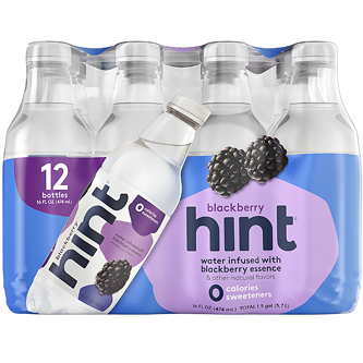 Hint Water, Blackberry, Plastic Bottles