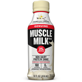 Muscle Milk Protein Nutrition Shake, Vanilla Crème, Plastic Bottle