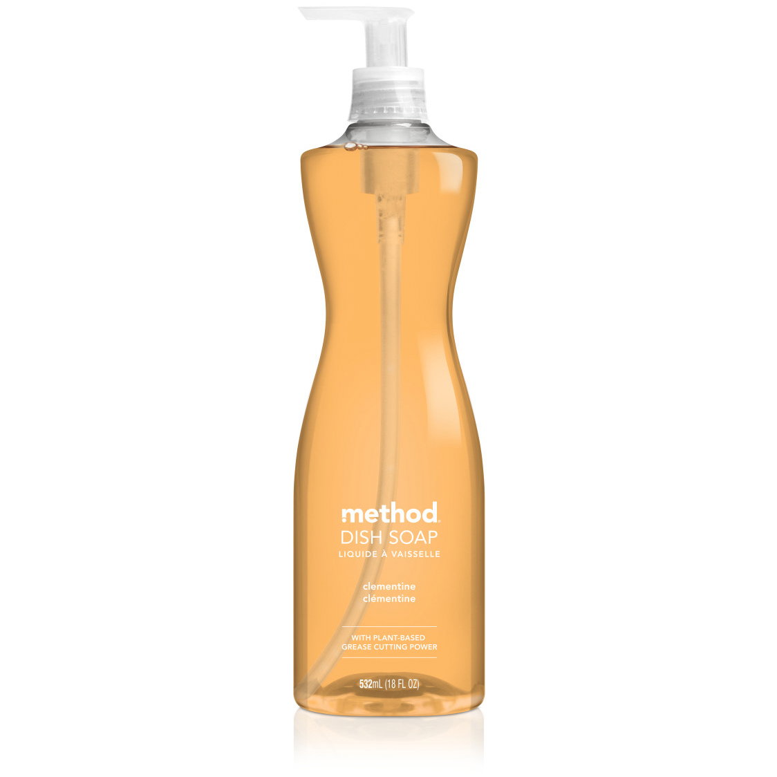 Method Dish Soap Natural Concentrated Dish Wash Liquid, Clementine