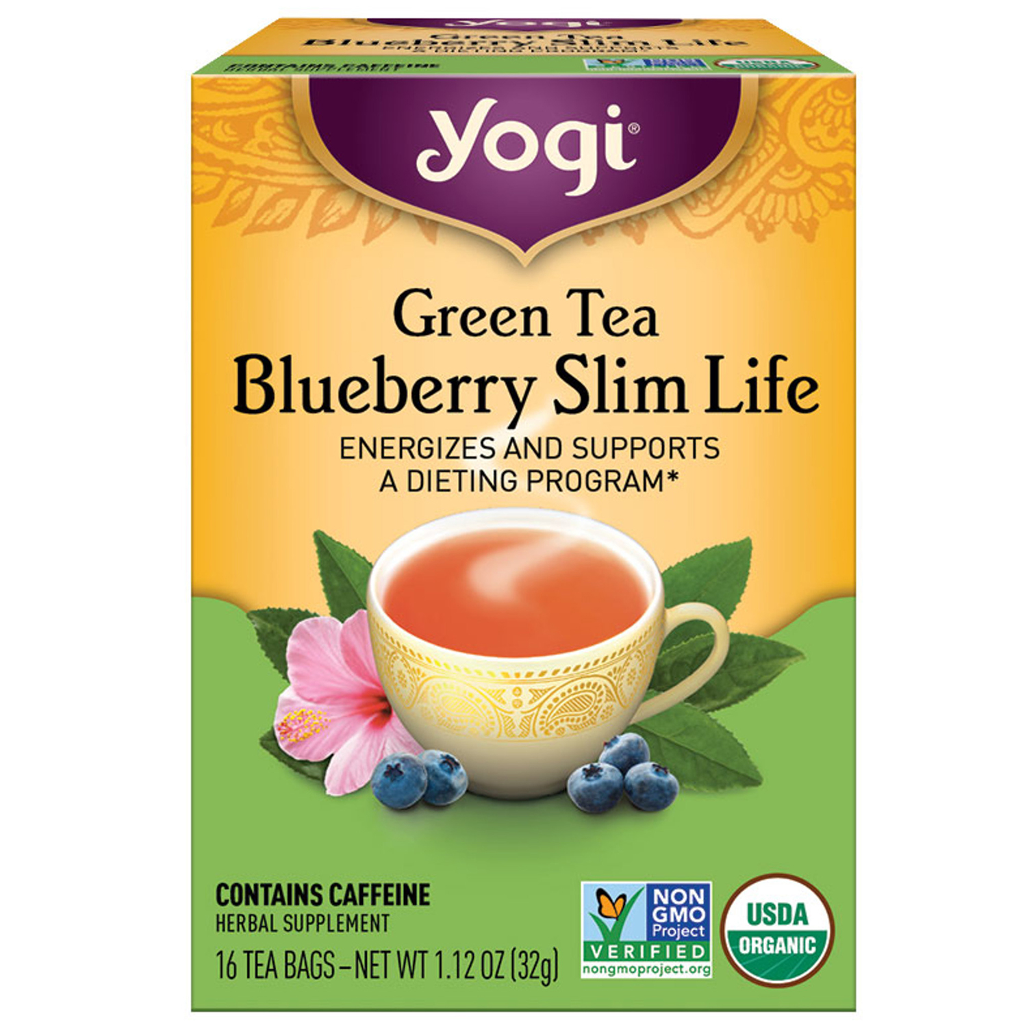 Yogi Tea Green Tea Blueberry Slim Life