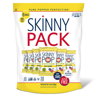 SkinnyPop Popcorn, White Cheddar 100-Calorie Packs