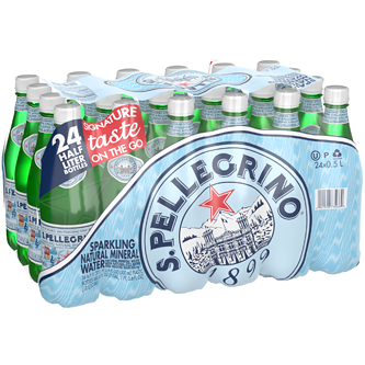 San Pellegrino Sparkling Natural Mineral Water, Plastic Bottles