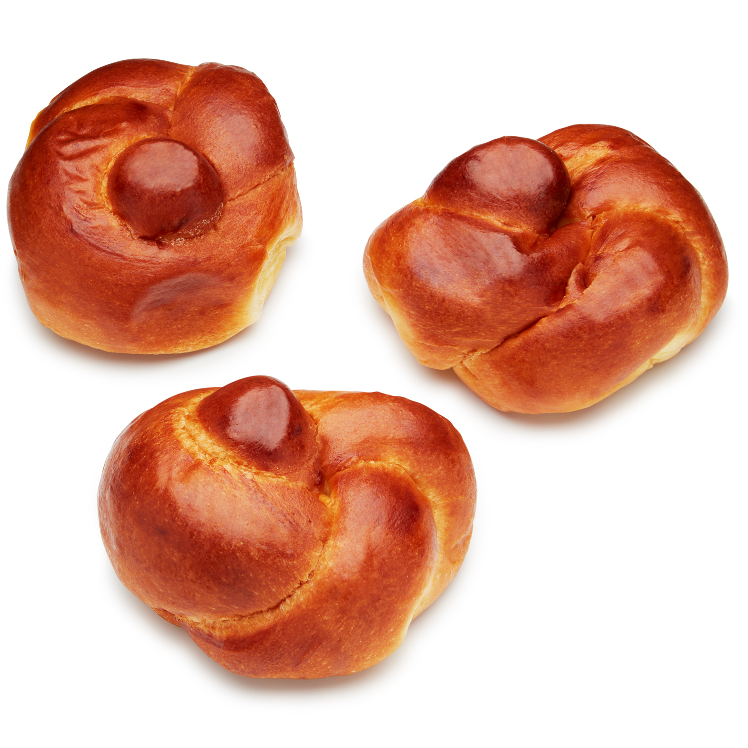 Sterns Premium Twist Egg Challah Rolls, image 1 of 2 slides