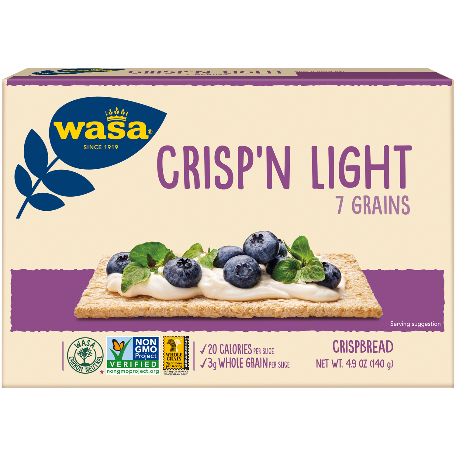 Wasa Crisp'n Light 7 Grain Crackerbread