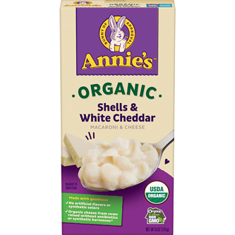 Annie's Organic Macaroni & Cheese, Shells & White Cheddar 