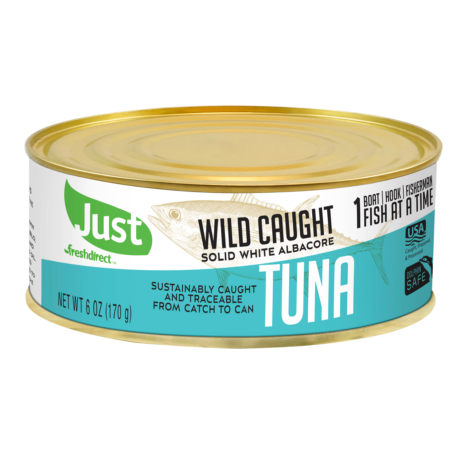 Just FreshDirect Wild Caught Albacore Tuna, image 1 of 2 slides