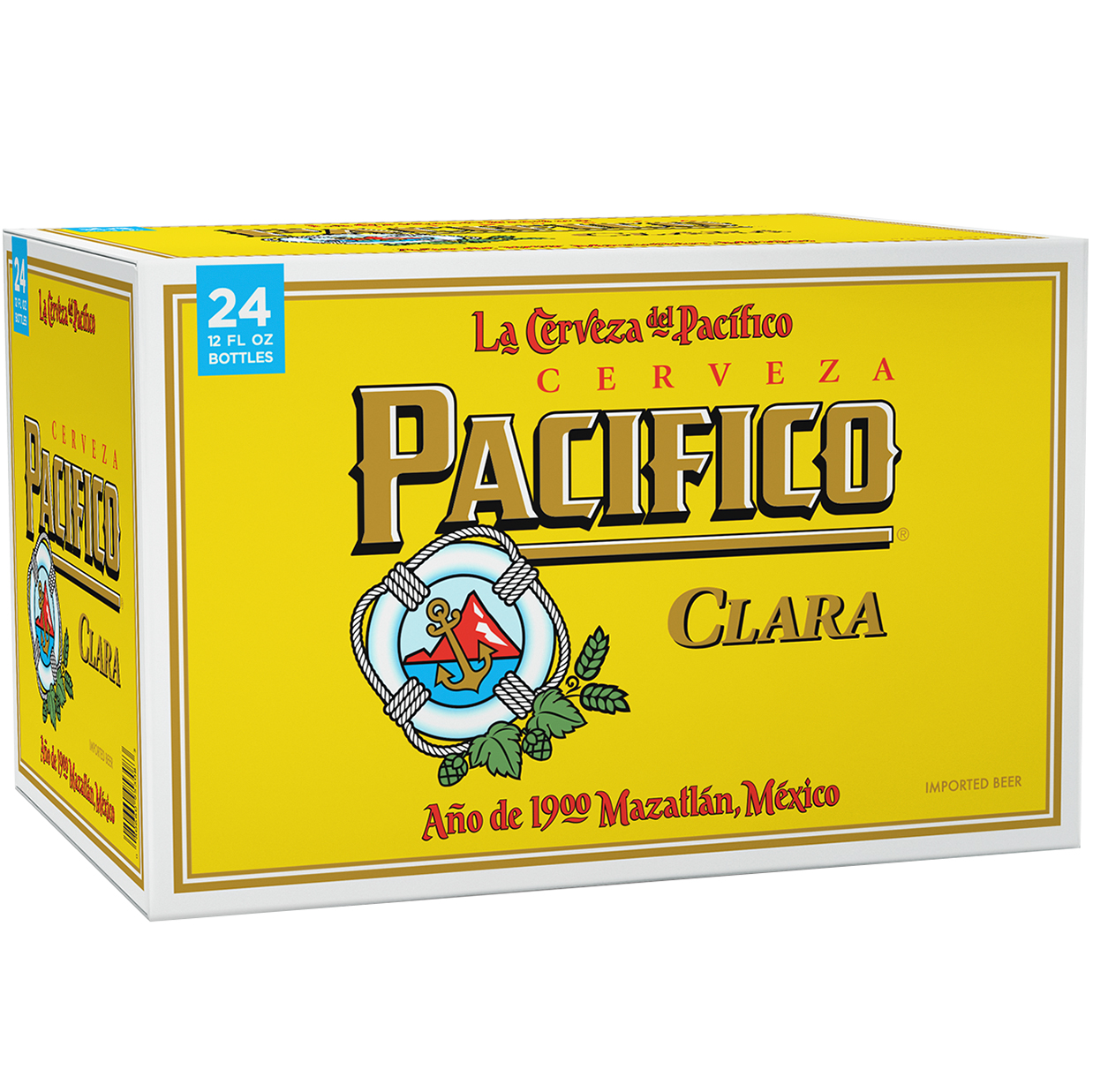 Pacifico Pilsner, Glass Bottles