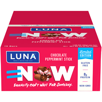Luna Gluten-Free Nutrition Bars, Chocolate Peppermint Stick