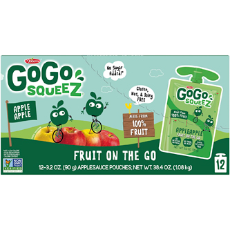 GoGo Squeez Applesauce On-the-Go, Apple Apple