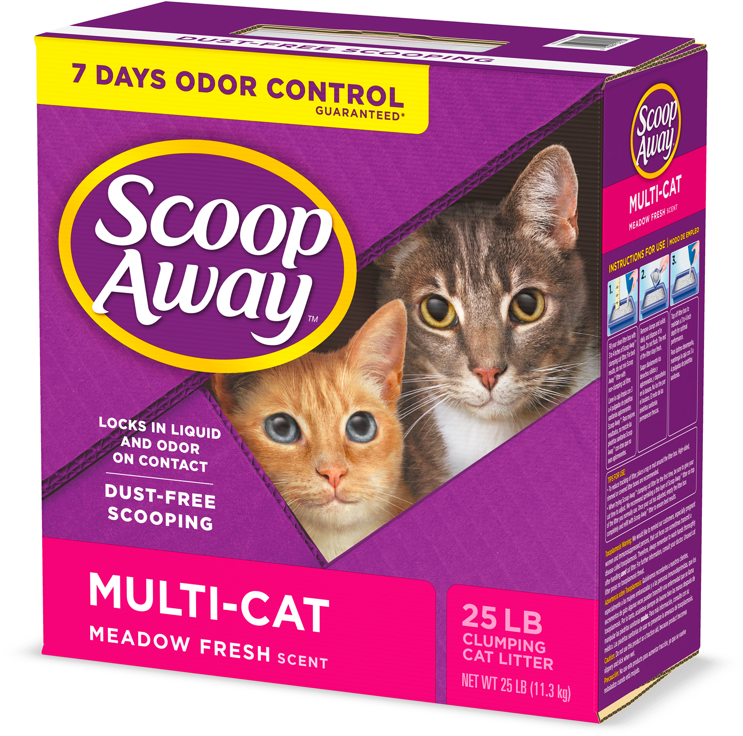 Scoop Away Multi-Cat Clumping Cat Litter, Meadow Fresh Scent