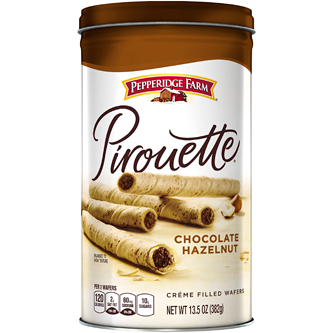 Pepperidge Farm Pirouette Créme Filled Wafers, Chocolate Hazelnut