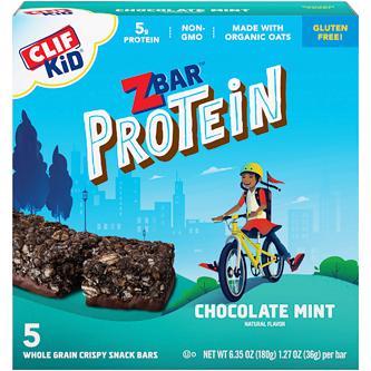 Clif Kid Protein Zbars, Chocolate Mint