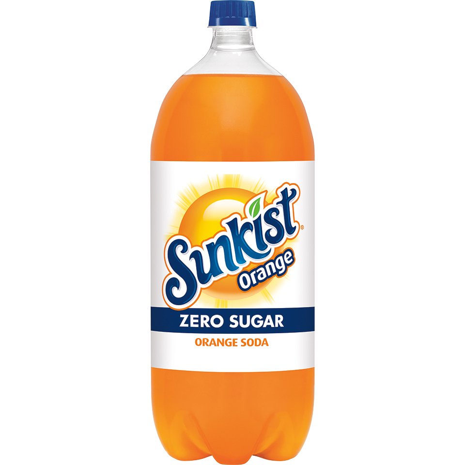 Sunkist Zero Sugar Orange Soda, Plastic Bottle