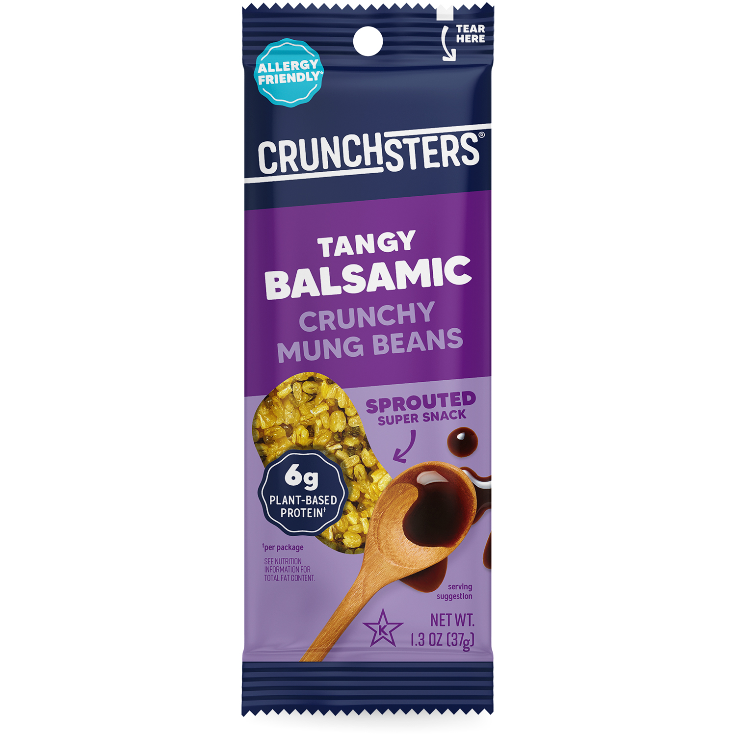 Crunchsters Sprouted Super Snack, Tangy Balsamic