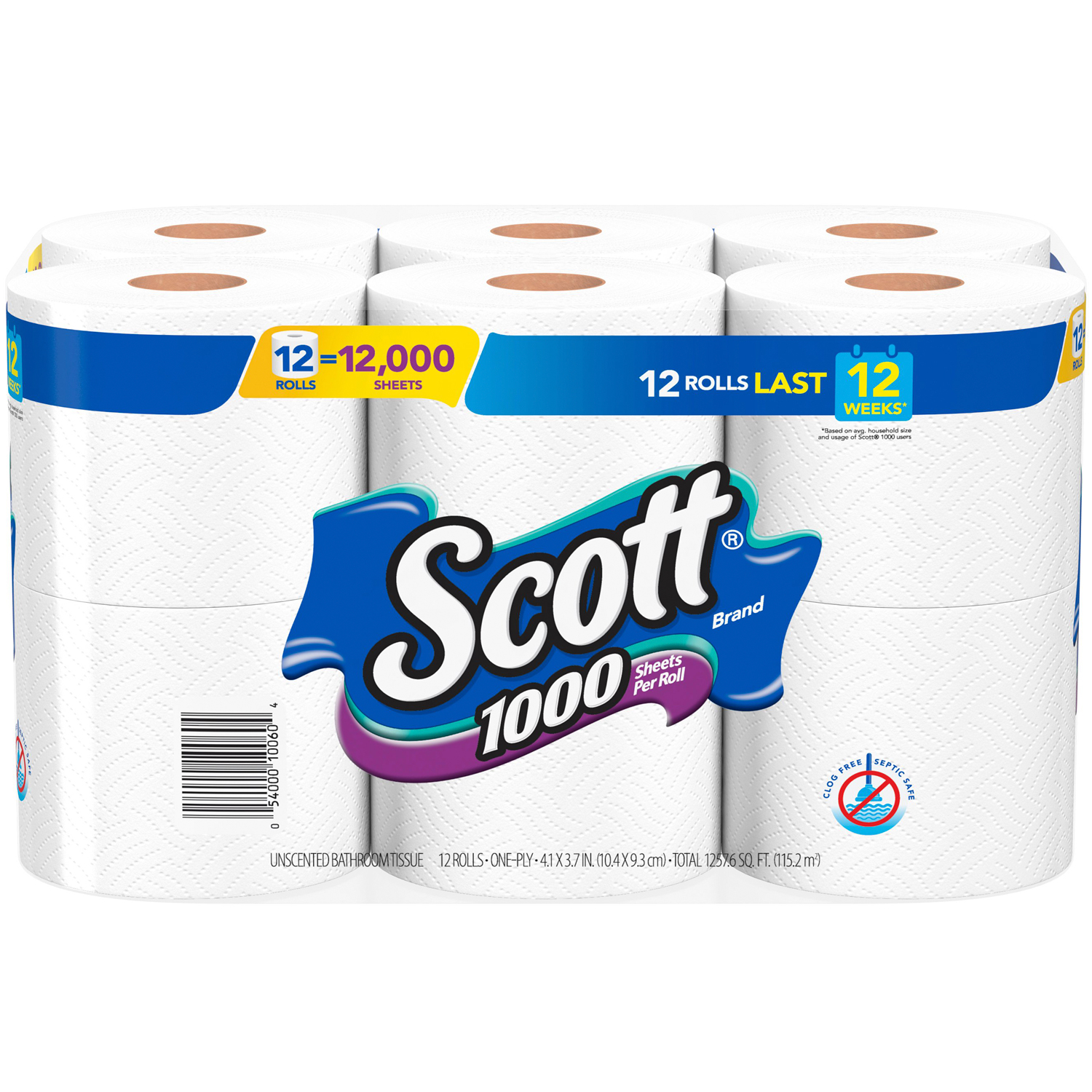 Scott 1-Ply Bathroom Tissue