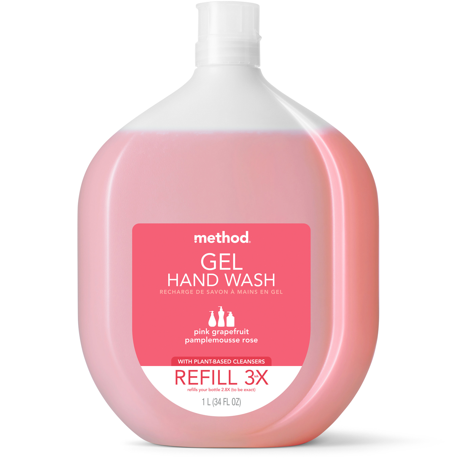 Method Gel Hand Wash, Pink Grapefruit, Refill