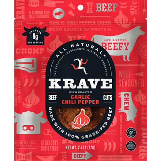 Krave Beef Jerky, Garlic Chili Pepper