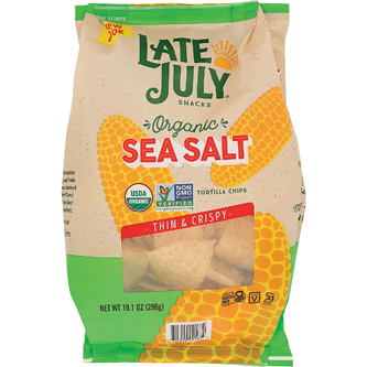 Late July Organic Restaurant Style Tortilla Chips, Sea Salt