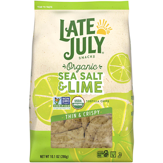 Late July Organic Restaurant Style Tortilla Chips, Sea Salt and Lime
