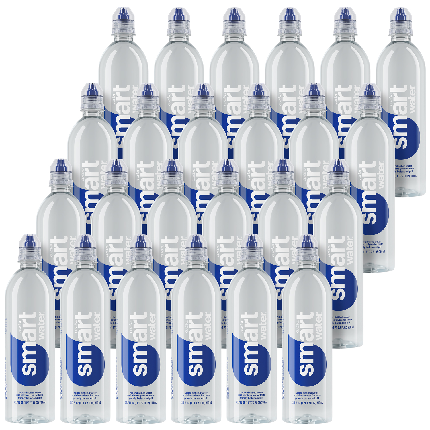 smartwater Nutrient-Enhanced Water, Sport Cap, Plastic Bottles