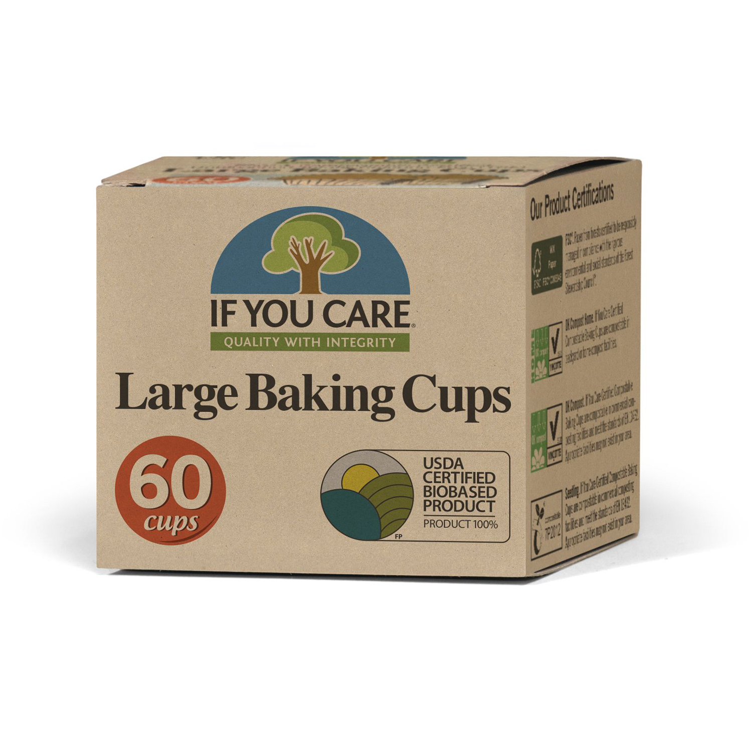 If You Care 100% Unbleached Large Baking Cups (2.5 in)