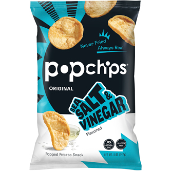 Popchips Potato Popped Chip Snack, Sea Salt and Vinegar 