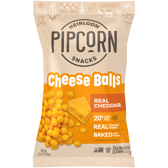 Pipcorn Cheese Balls, Cheddar