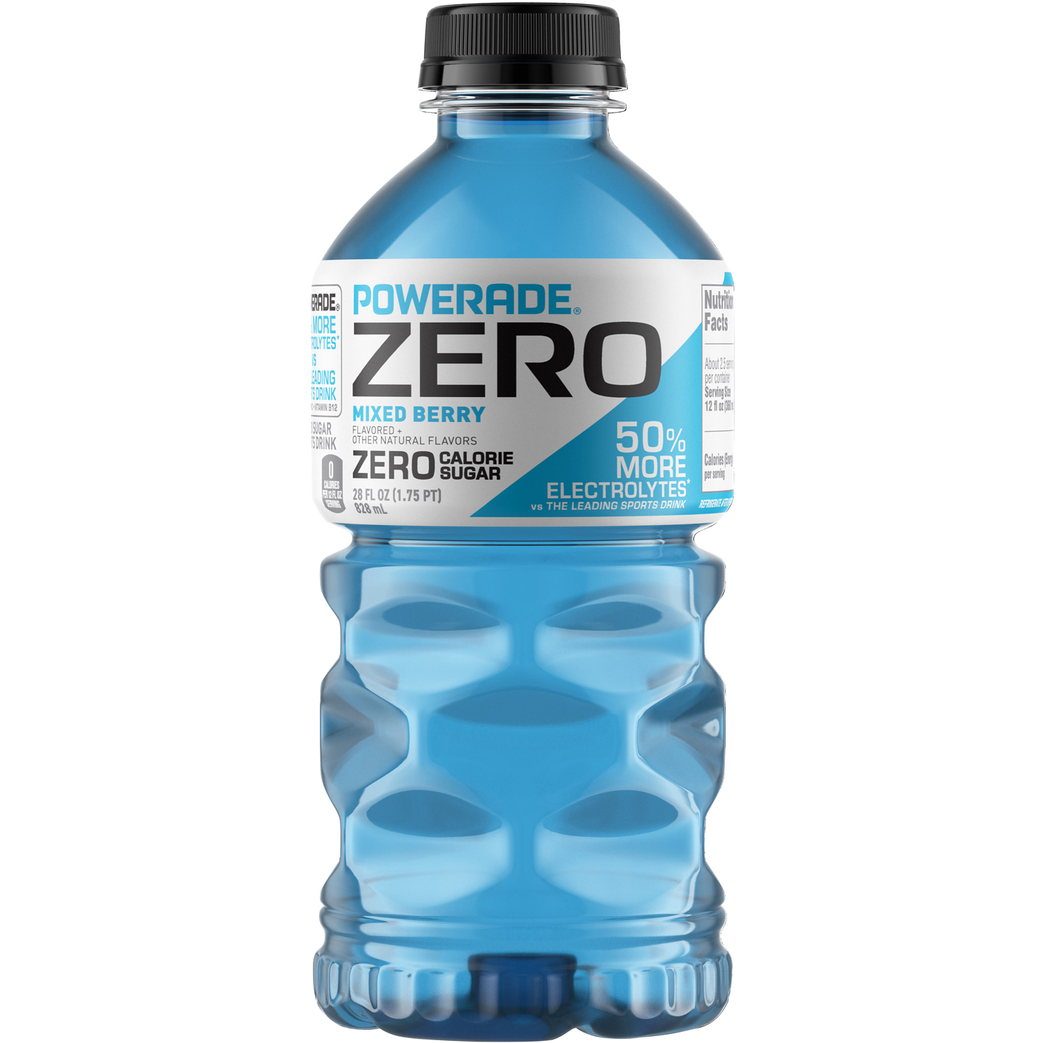 Powerade Zero Sports Drink, Mixed Berry, Plastic Bottle