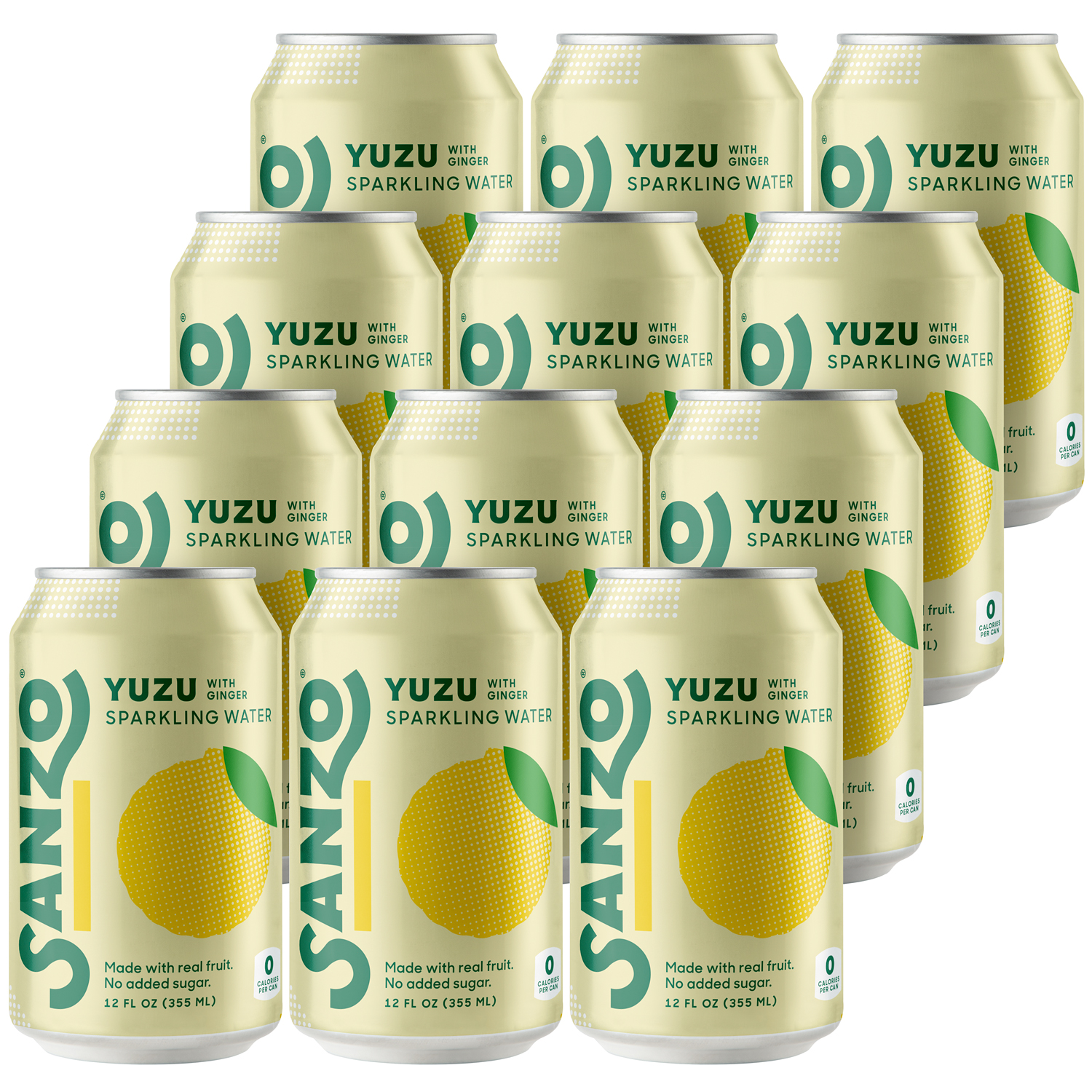 Sanzo Sparkling Water, Yuzu, Cans