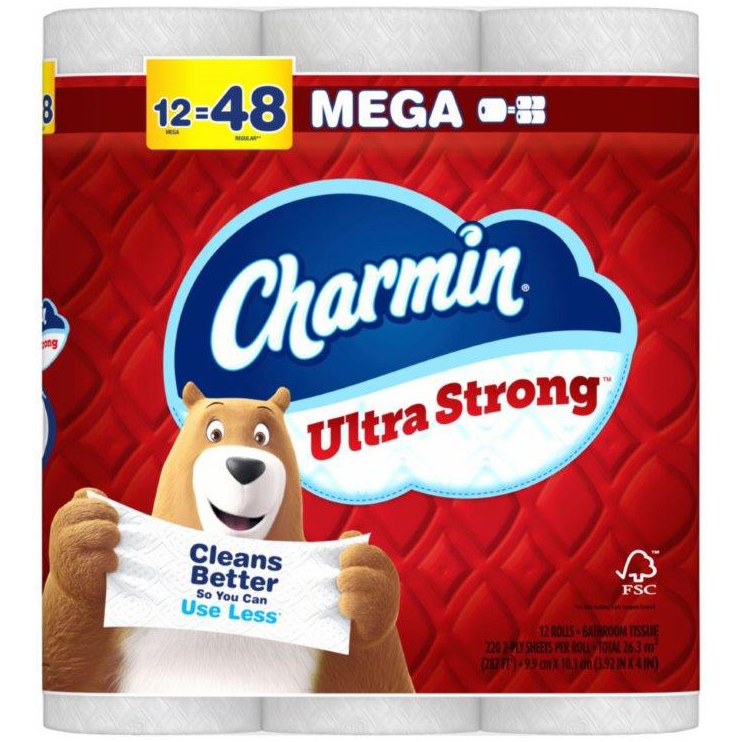 Charmin Ultra Strong 2-Ply Bathroom Tissue, Mega Rolls