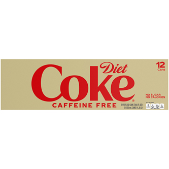 Diet Coke Caffeine-Free Cola Fridge Pack, Cans