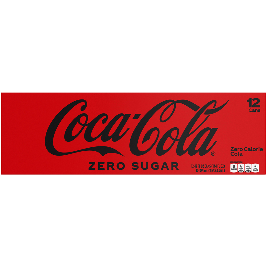 Coca-Cola Zero Sugar Cola Fridge Pack, Cans