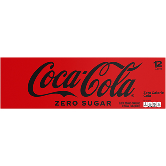Coca-Cola Zero Sugar Cola Fridge Pack, Cans