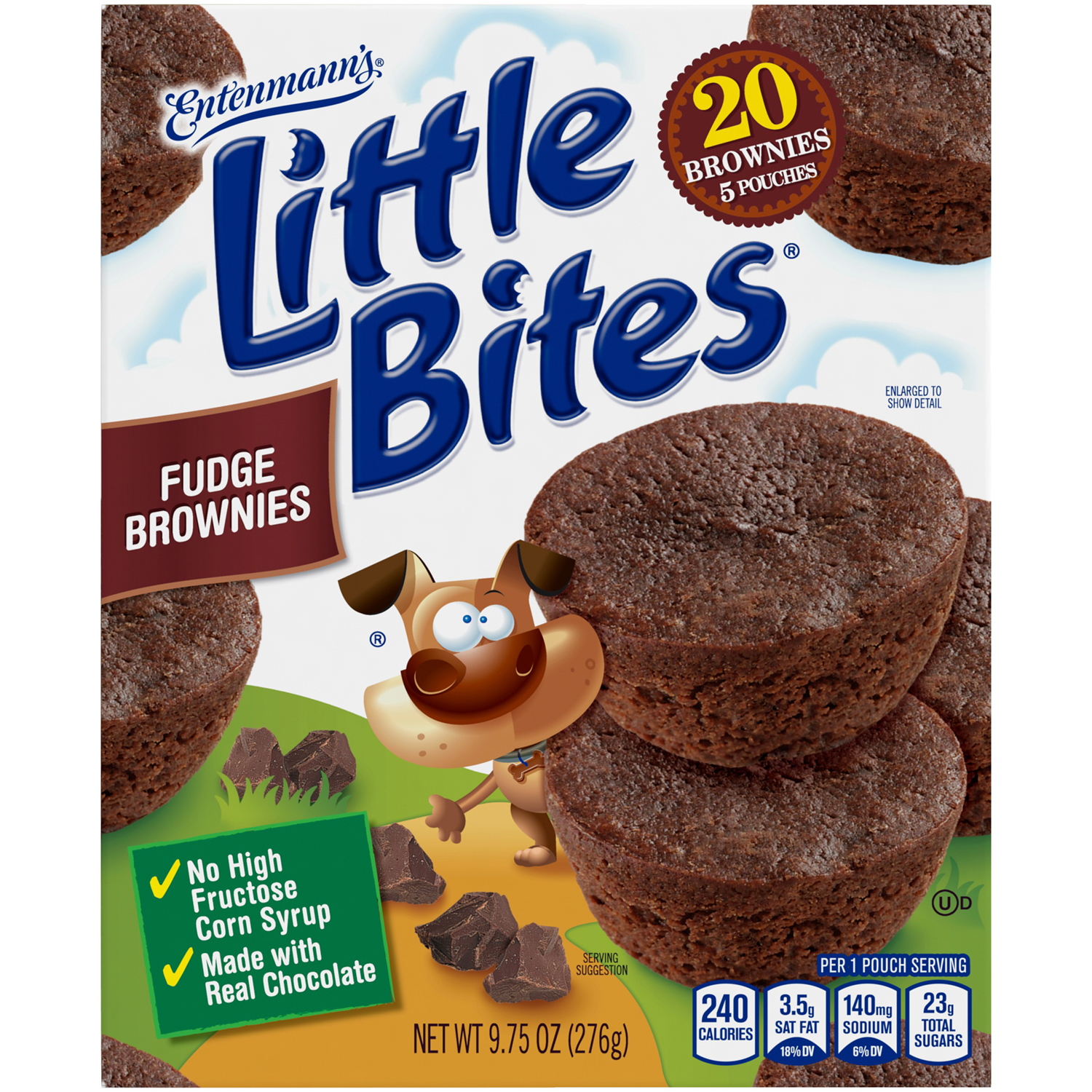 Entenmanns Little Bites, Fudge Brownies, image 1 of 2 slides