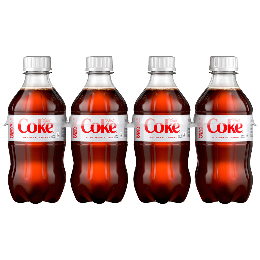 Diet Coke Cola, Plastic Bottles