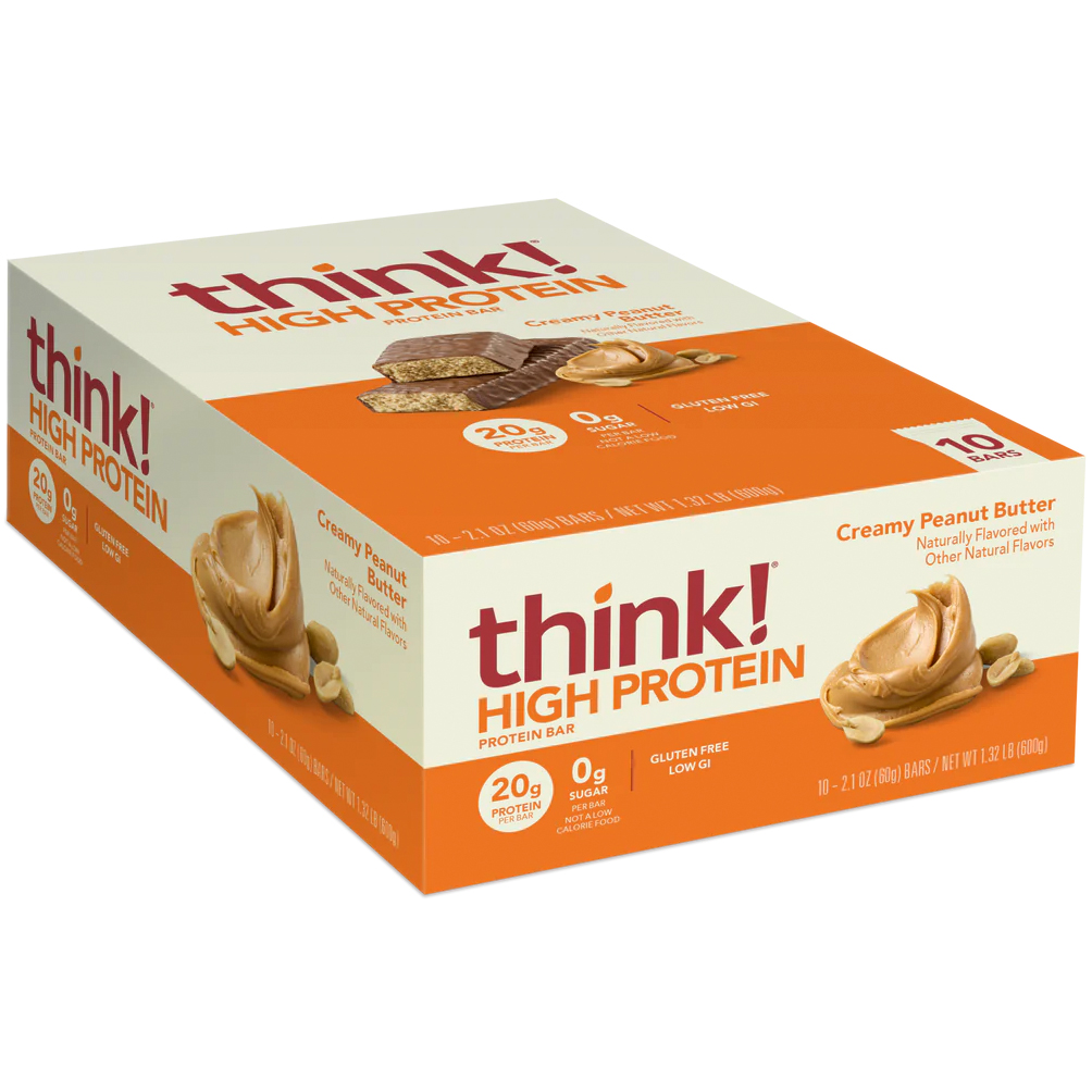 Think! High Protein Bars, Creamy Peanut Butter 