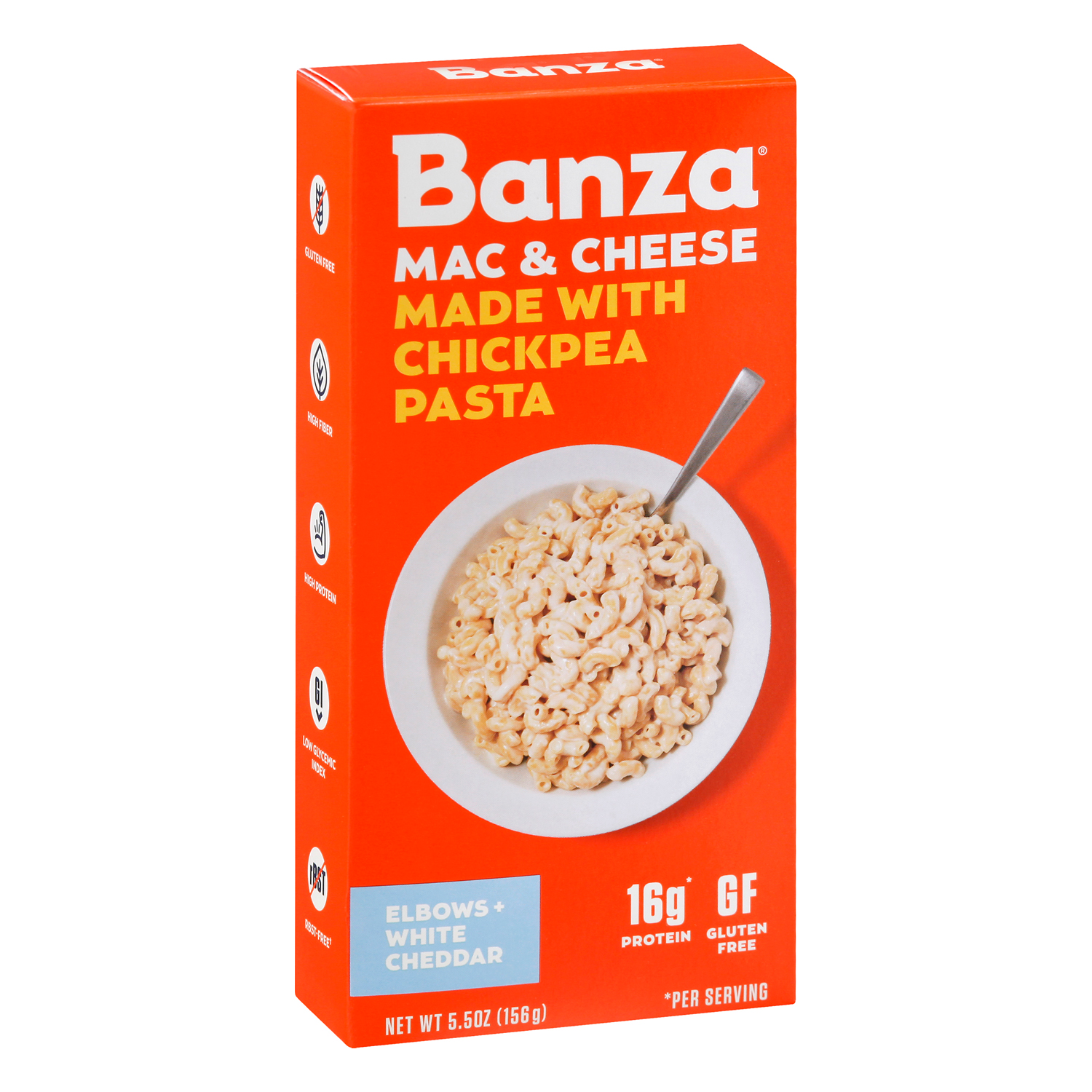 Banza Chickpea Pasta Mac and Cheese, White Cheddar 