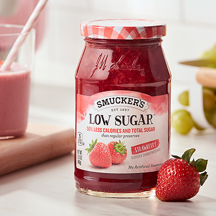 Smuckers Low Sugar Strawberry Preserves, image 2 of 2 slides