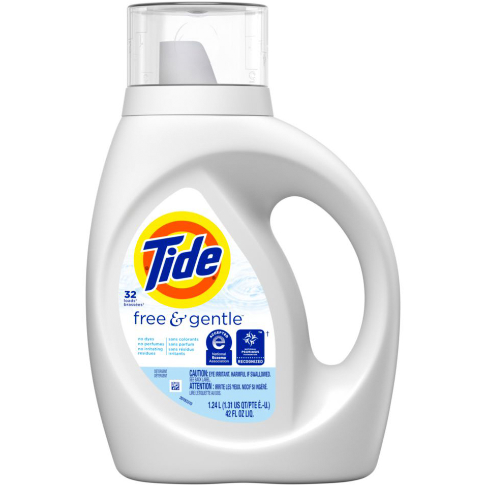 Tide Liquid Laundry Detergent, Free & Gentle
