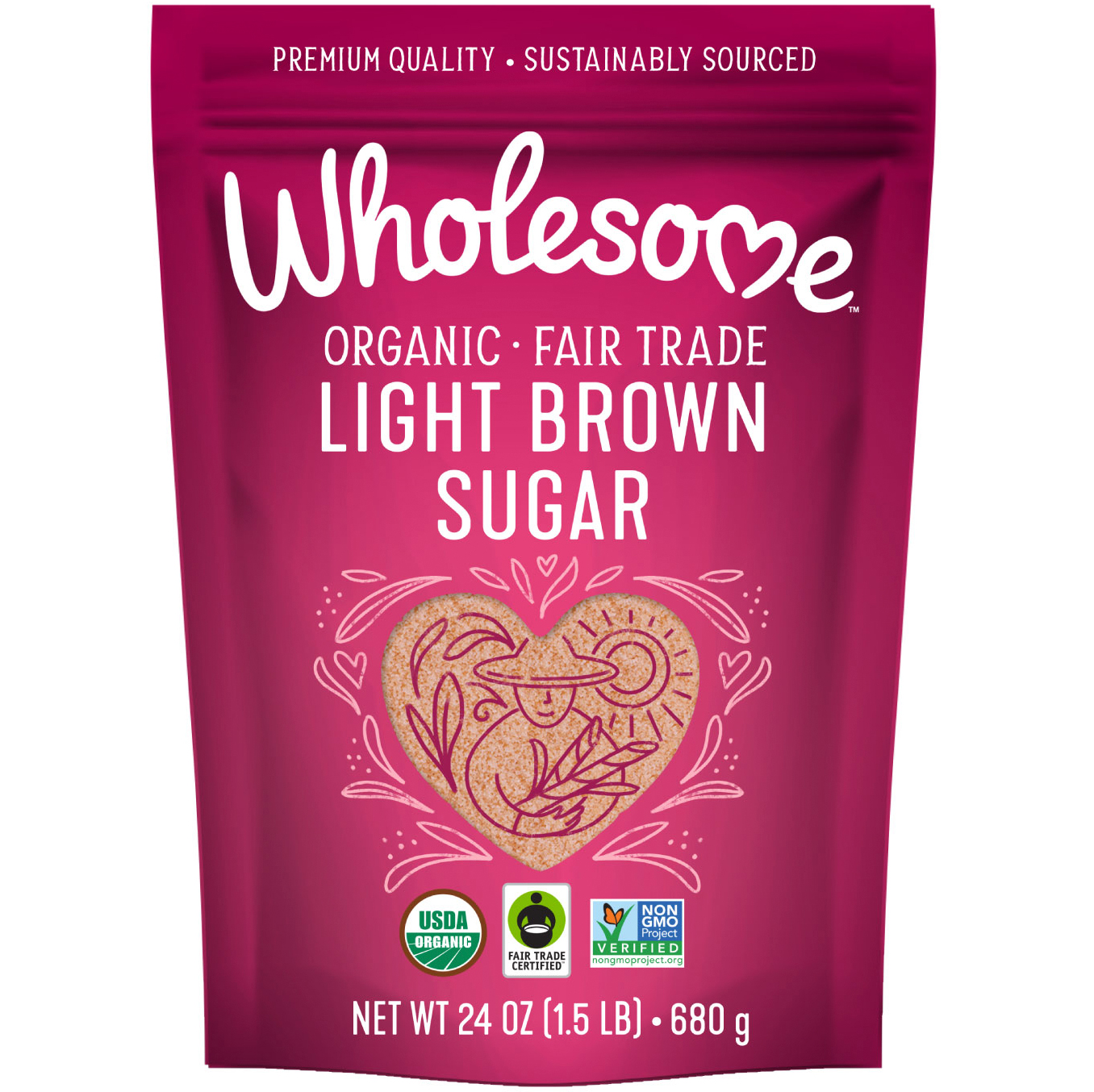 Wholesome Sweeteners Organic Light Brown Sugar