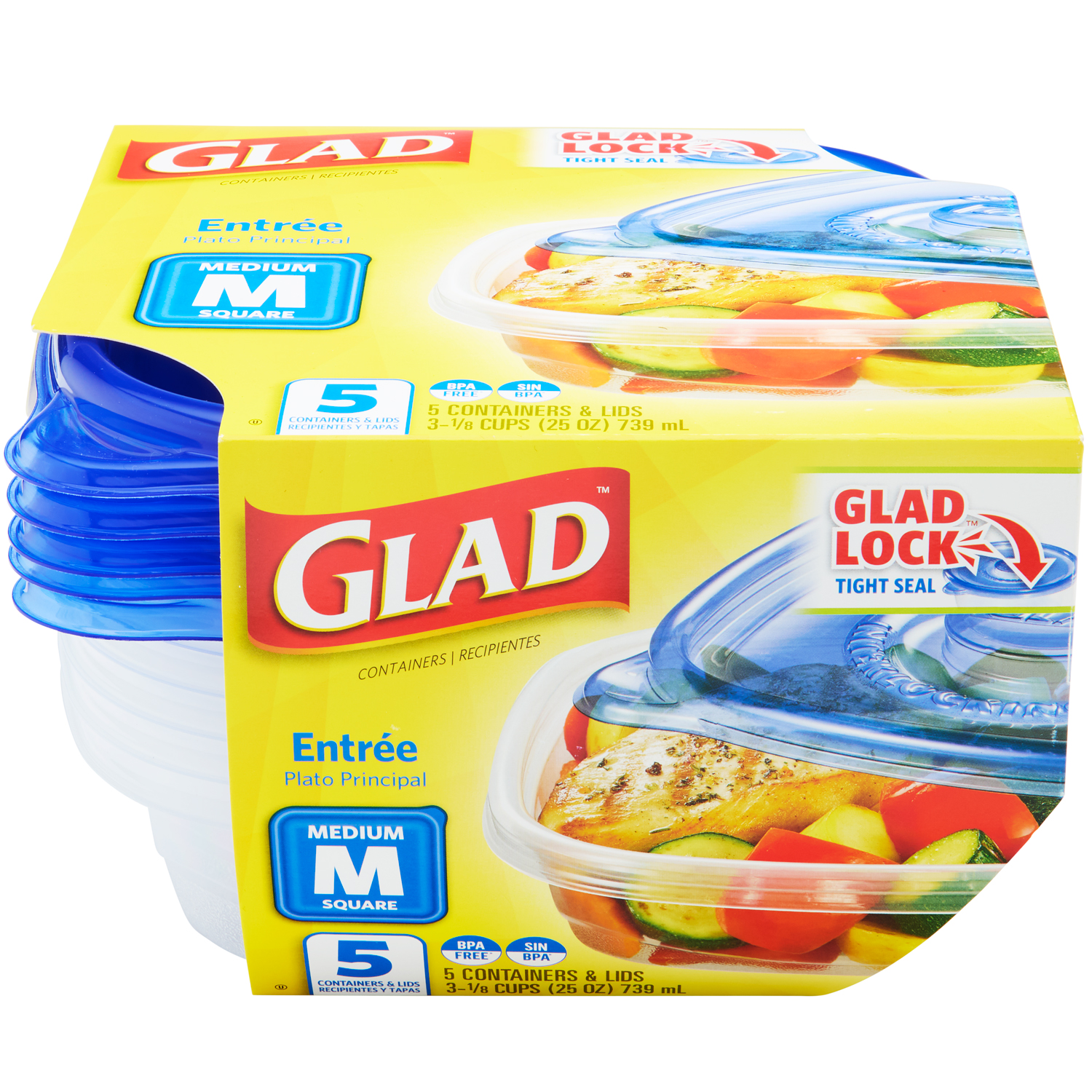 Glad Food Storage Containers, Entrée