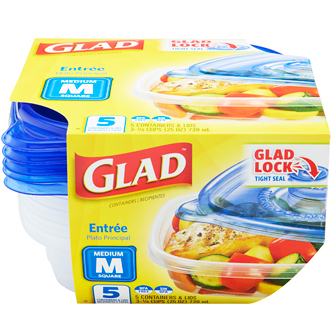 Glad Food Storage Containers, Entrée