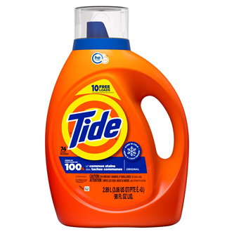 Tide HE Concentrated Liquid Laundry Detergent, Original Scent