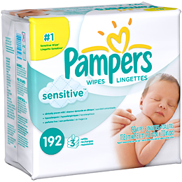 Pampers Sensitive Wipes, 3x Refill